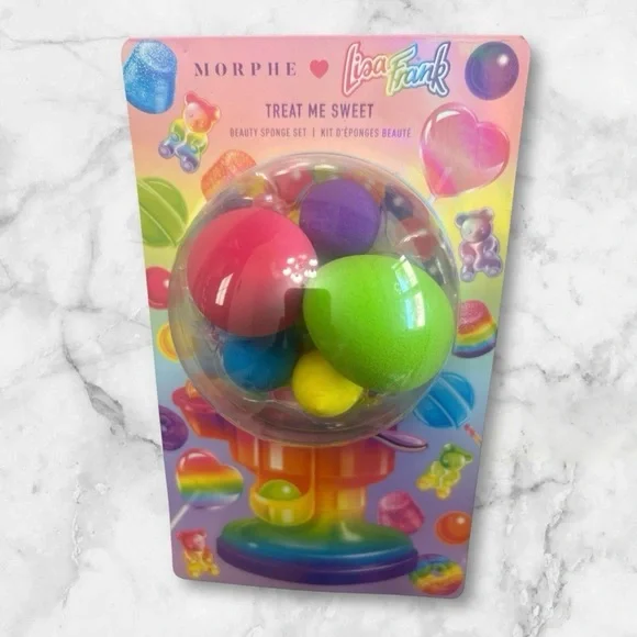 Morphe X Lisa Frank Treat Me Sweet 5 Piece Makeup Sponge New - Picture 3 of 4